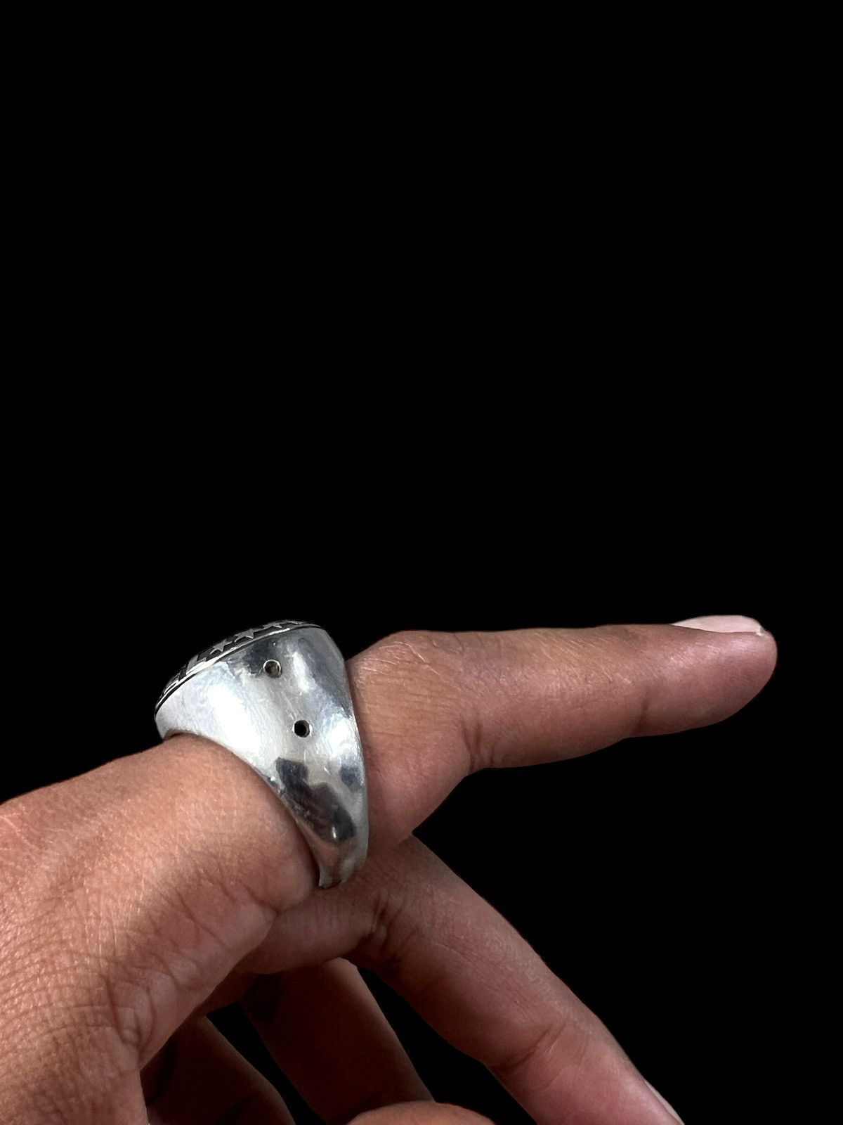 Diesel Y2K Diesel Steel Ring Size ONE SIZE - 7 Thumbnail