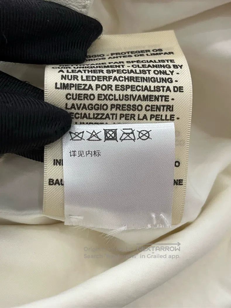 Hermes Hermes White Bud Leather Shorts Size 42" / US 20 - 7 Thumbnail