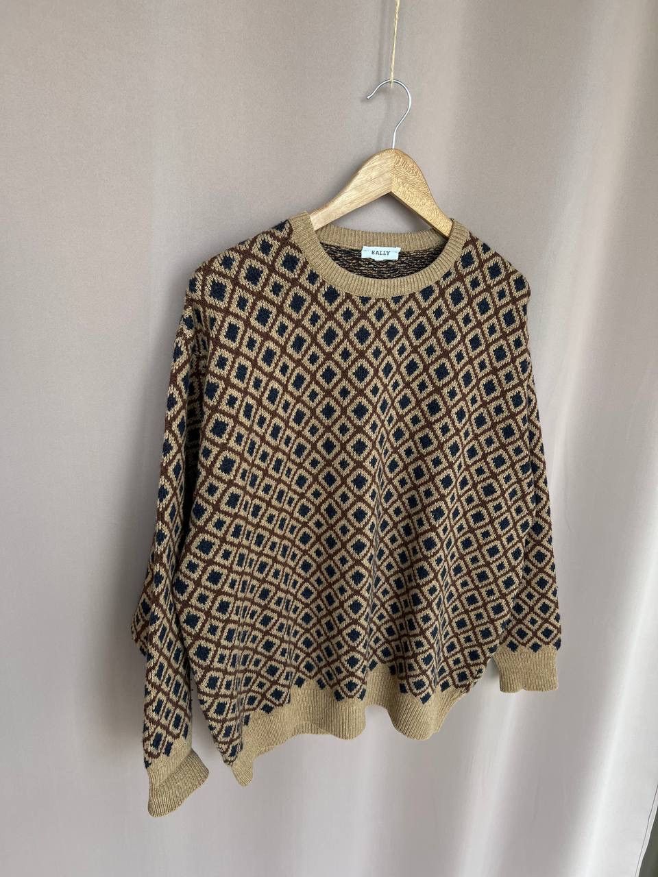 Bally Bally Patterned Wool Knit Sweater Mens Size 52 M/L Jumper Size US L / EU 52-54 / 3 - 5 Thumbnail