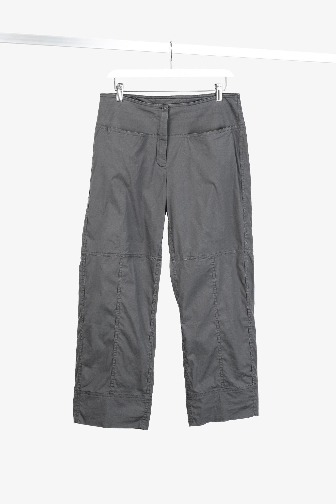 Annette Gortz Annette Gortz SS/11 Mao Grey Cotton-Poplin Cropped Pants Size 31" - 1 Thumbnail