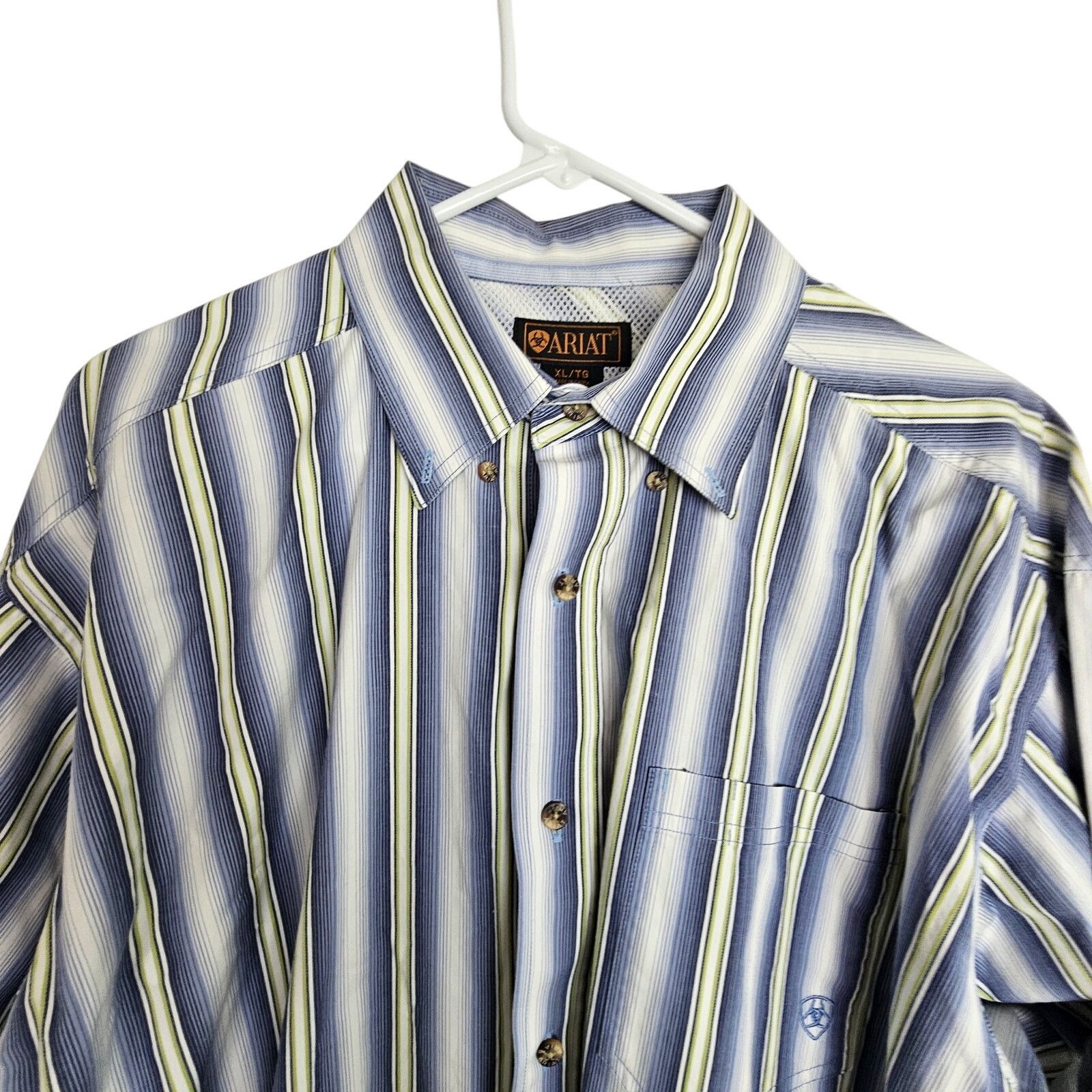 Ariat Ariat Mens Striped Button Down Shirt Sz XL Western Country Size US XL / EU 56 / 4 - 2 Thumbnail