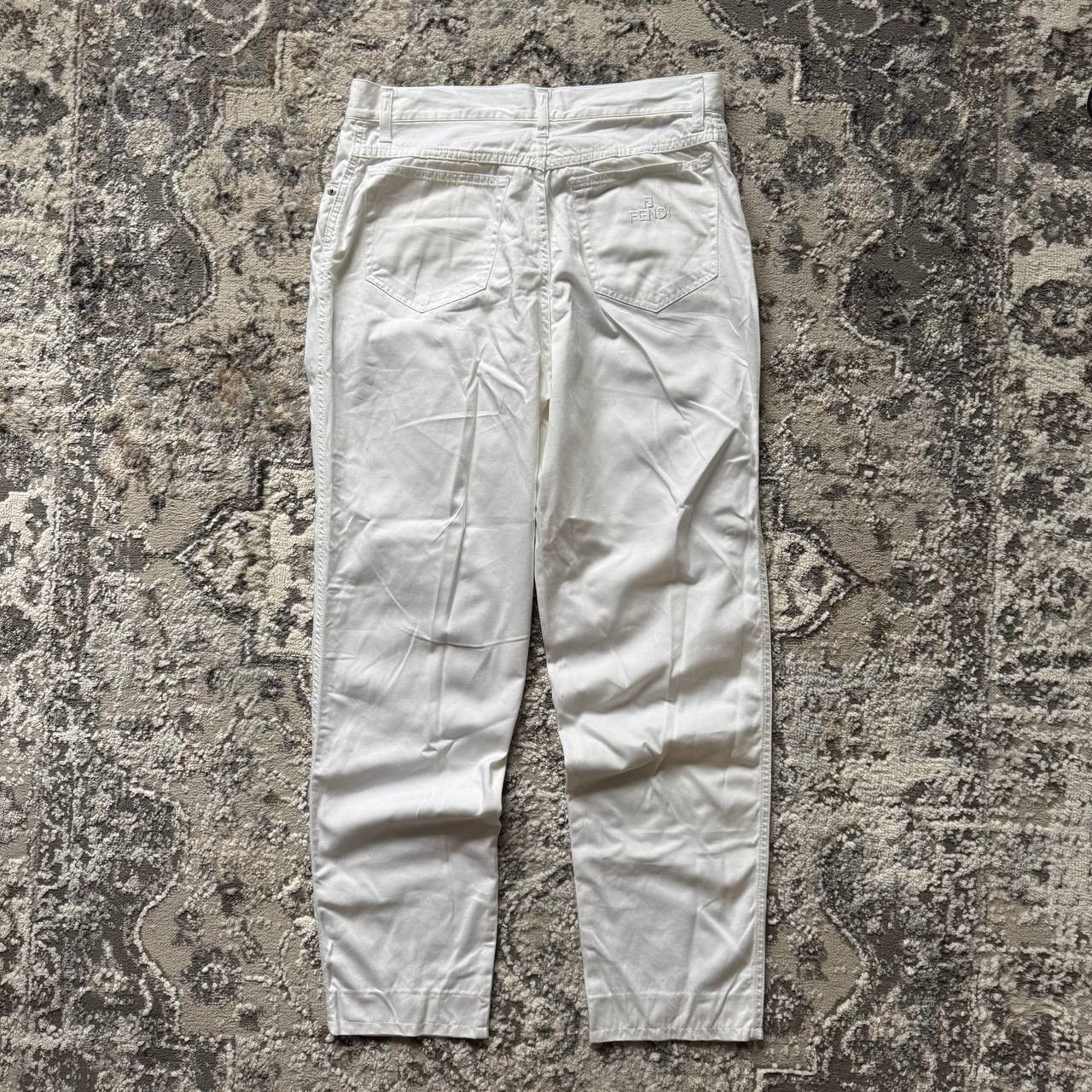 Fendi Rare Fendi Total White Cute Vintage 80s Retro Glam Pants Size 34" / US 12 / IT 48 - 4 Thumbnail