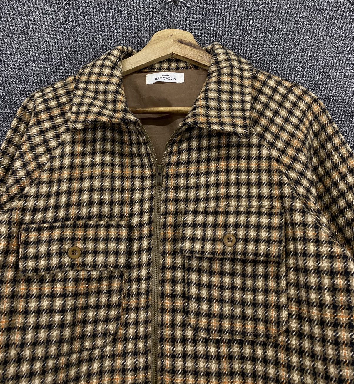 Japanese Brand Vintage Ray Cassin Frames Burberry Style Zip Up Jacket Size M / US 6-8 / IT 42-44 - 5 Thumbnail