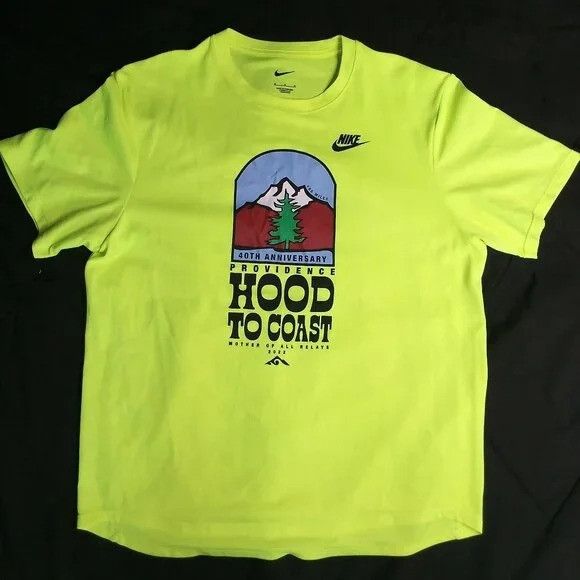 Nike Nike Hood To Coast 2022 Relay Race Neon T-Shirt Size US M / EU 48-50 / 2 - 2 Thumbnail