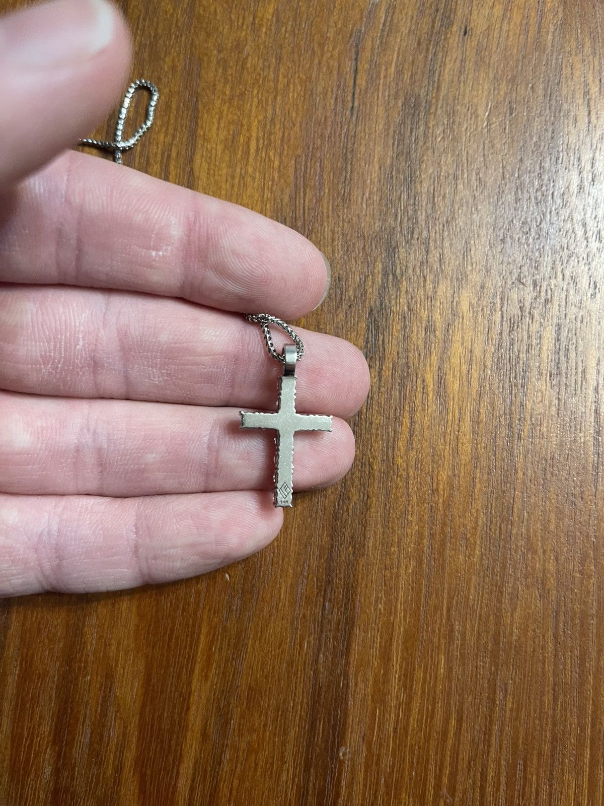 If And Co Ifandco Micro Harvey Diamond Cross Pendant Size ONE SIZE - 2 Thumbnail