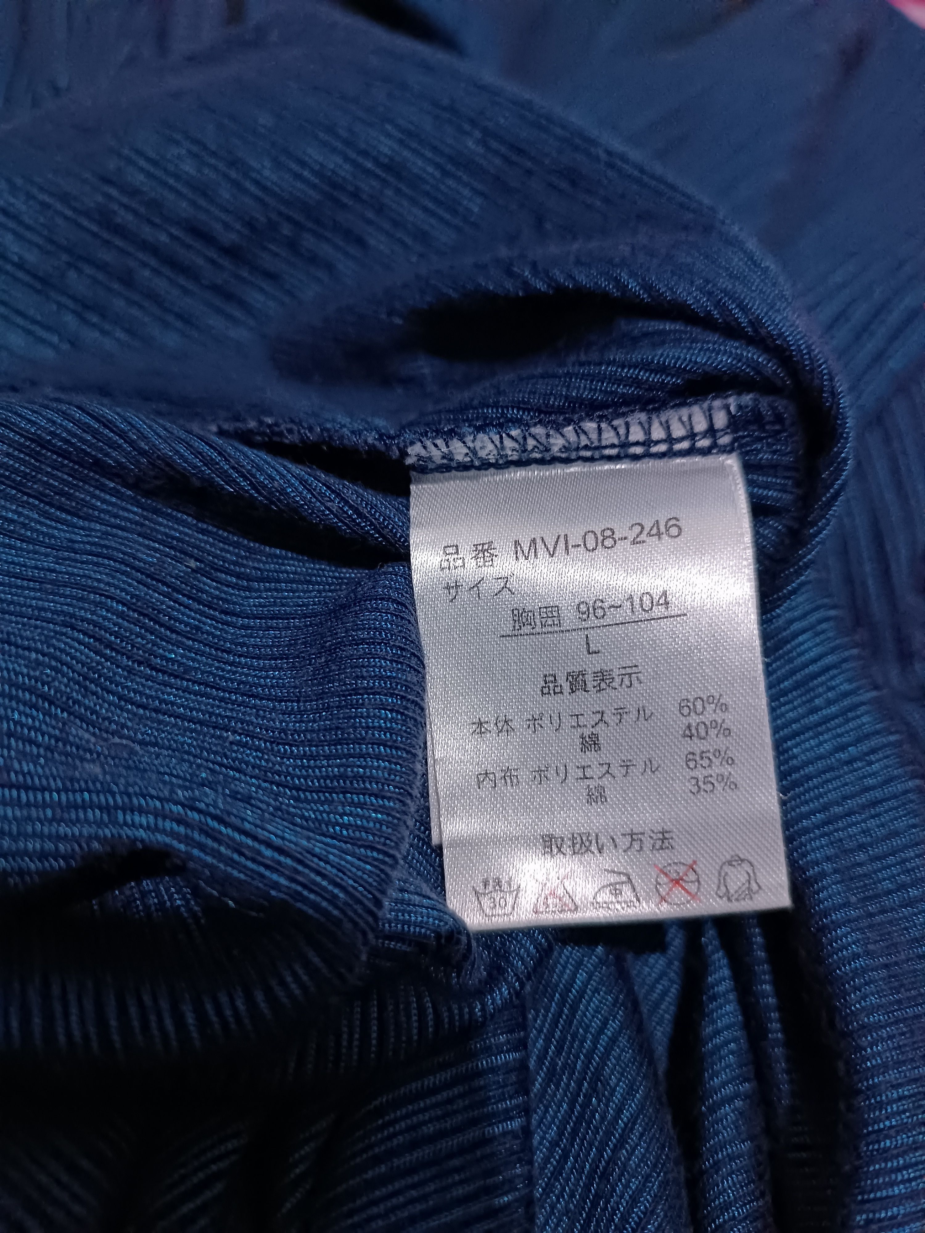semanticdesign Sematic Design V-Neck Blue Metalic Long Sleeve T-shirt Size US M / EU 48-50 / 2 - 5 Thumbnail