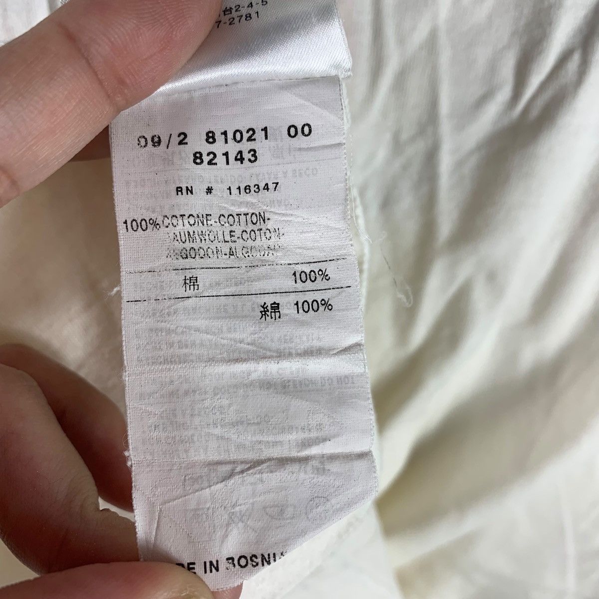 Moncler MONCLER v neck white ringer tee Size US M / EU 48-50 / 2 - 14 Thumbnail