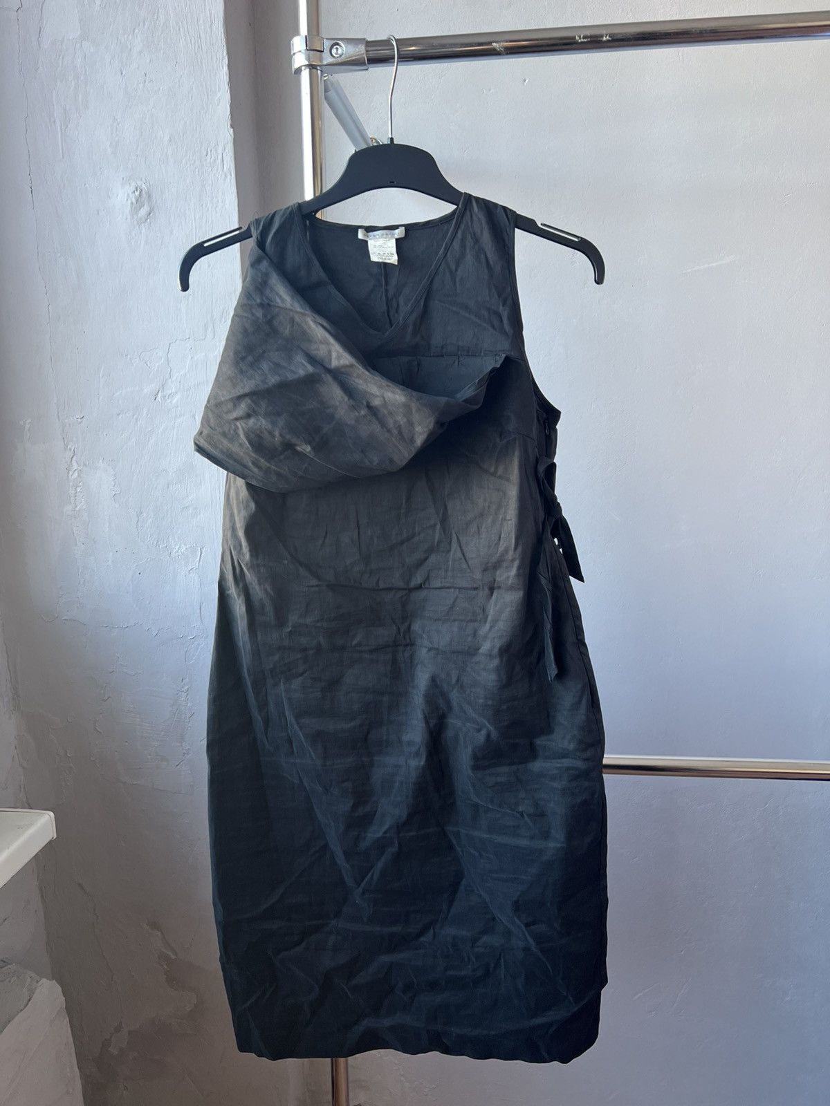 Sarah Pacini SARAH PACINI RARE ASYMMERIC MID LENGTH LINEN DRESS SIZE 2 Size XS / US 0-2 / IT 36-38 - 3 Thumbnail