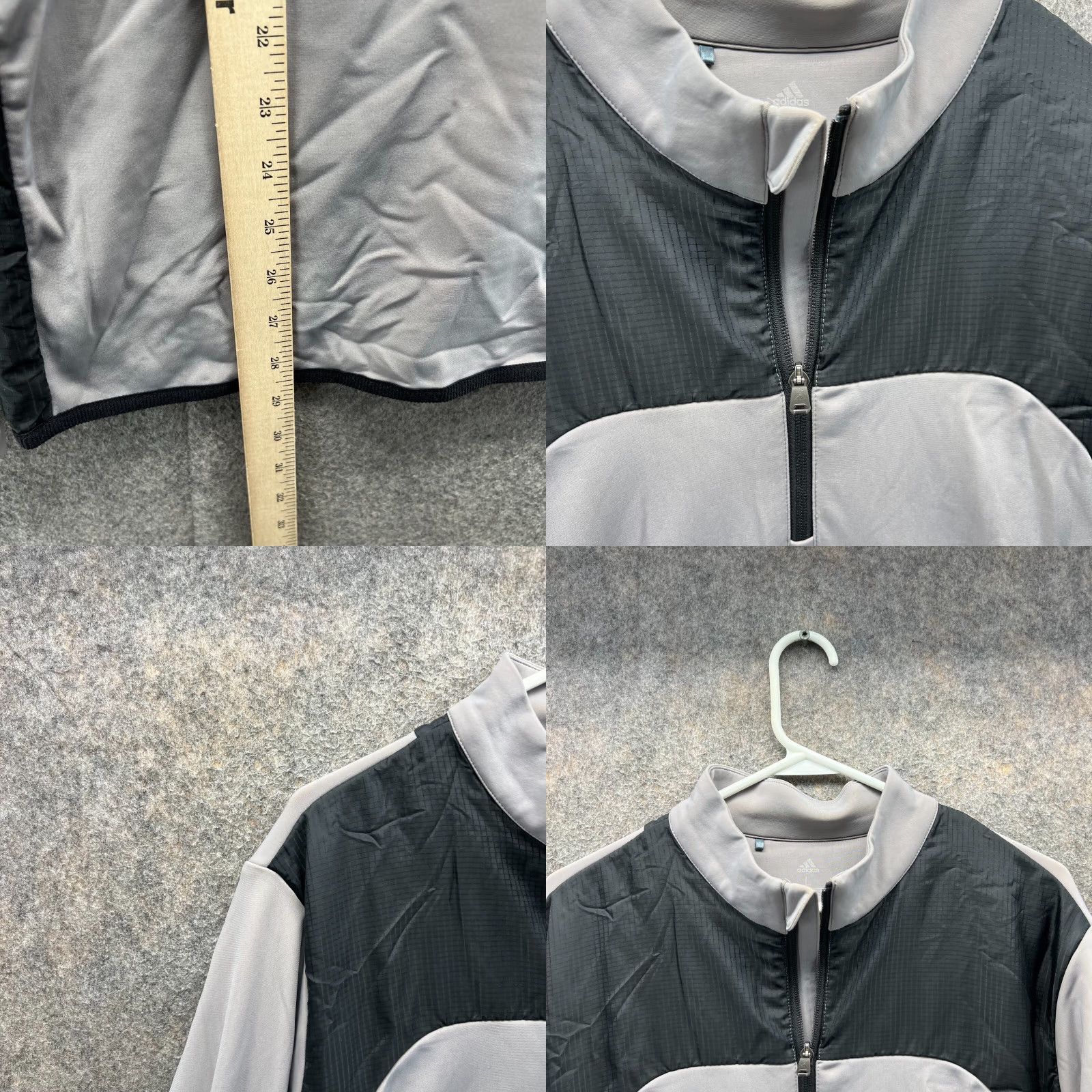 Adidas Adidas Sweater Men L Gray Climaheat Sweatshirt Quarter Zip Frostguard Fleece Size US L / EU 52-54 / 3 - 8 Thumbnail