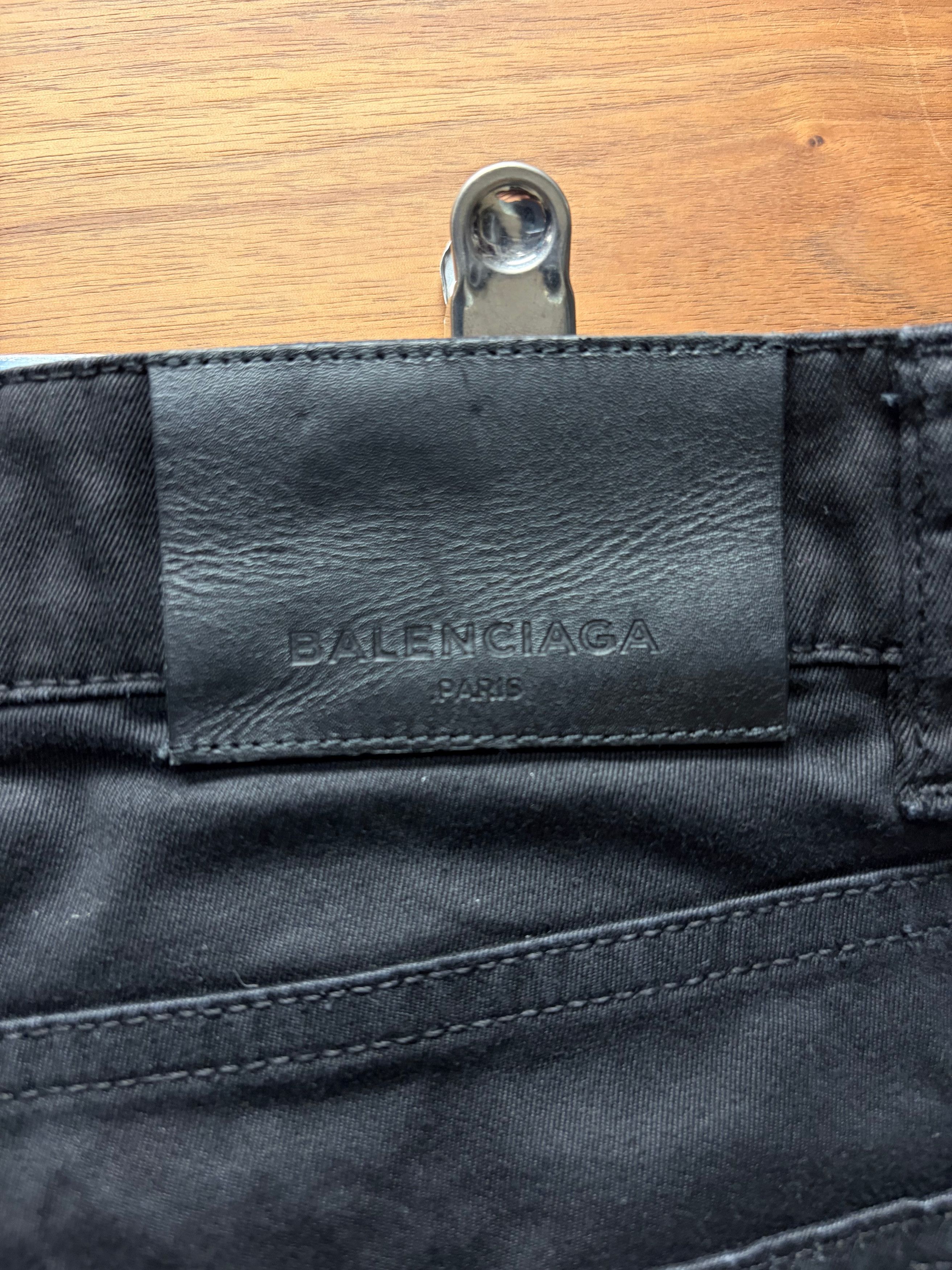 Balenciaga 2016 Balenciaga Black Slim Skinny Jeans Size US 30 / EU 46 - 5 Thumbnail