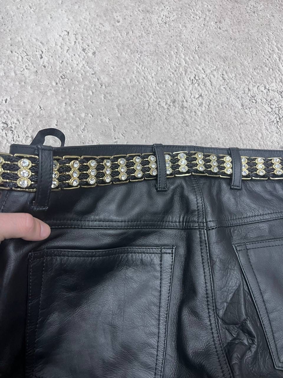 Designer × Hysteric Glamour VINTAGE AVANT-GARDE GOTHIC LEATHER BELT RICK OWENS STYLE Size ONE SIZE - 11 Thumbnail