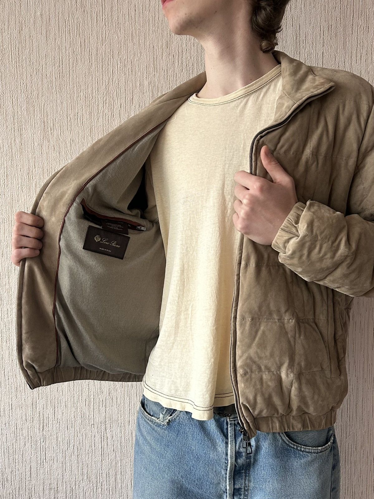 Loro Piana $5950 Loro Piana Goose Down Kidskin Jacket Size US L / EU 52-54 / 3 - 5 Thumbnail