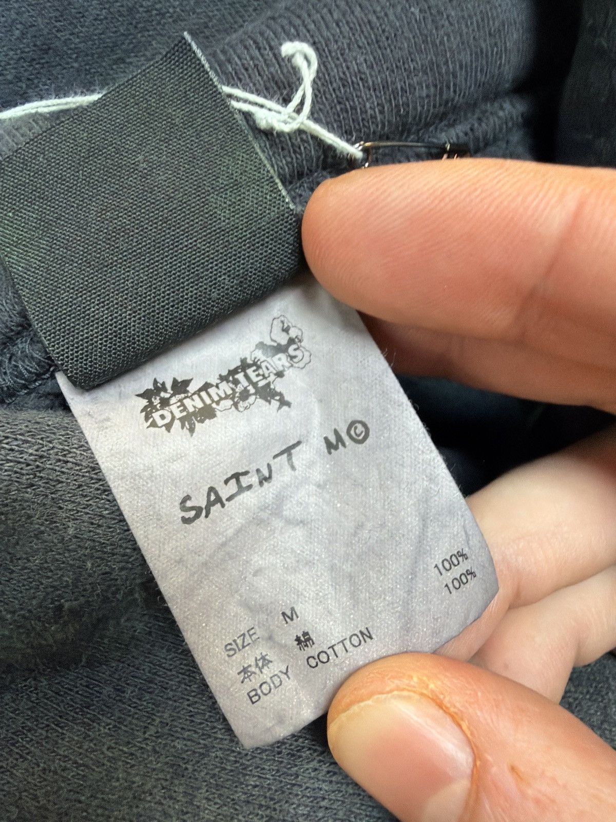 DENIM TEARS × Saint Michael Saint Michael denim tears struggle hooded sweatshirt black Size US M / EU 48-50 / 2 - 4 Thumbnail