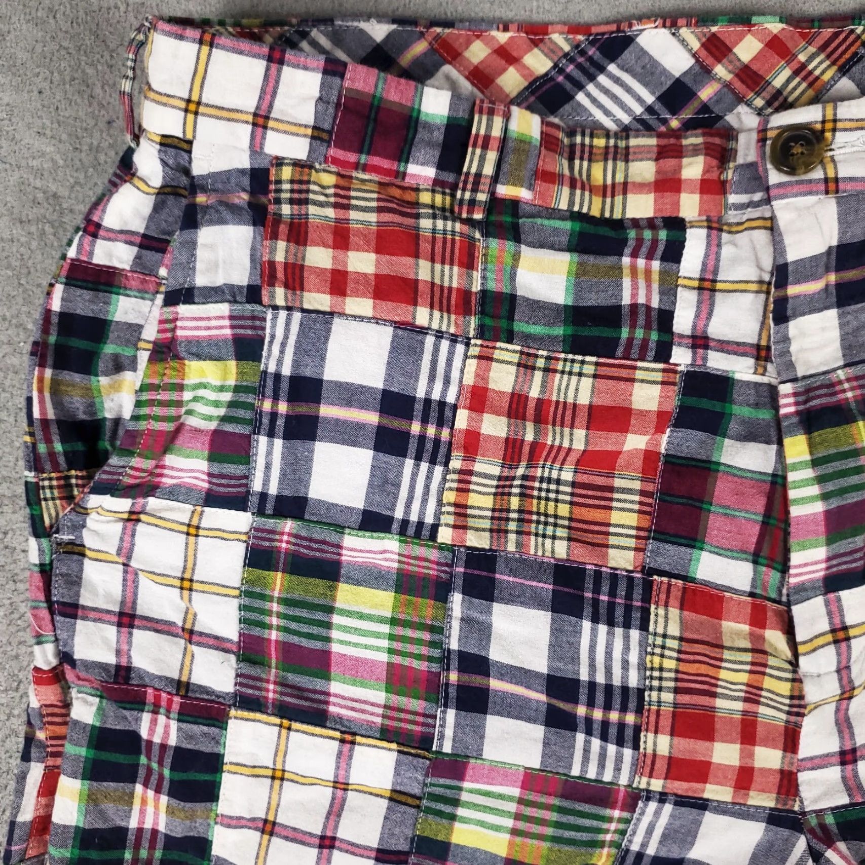 Brooks Brothers VINTAGE Brooks Brothers Shorts Mens 38 Chino Flat Front Plaid Casual Classic Preppy Blue Size US 38 / EU 54 - 2 Thumbnail