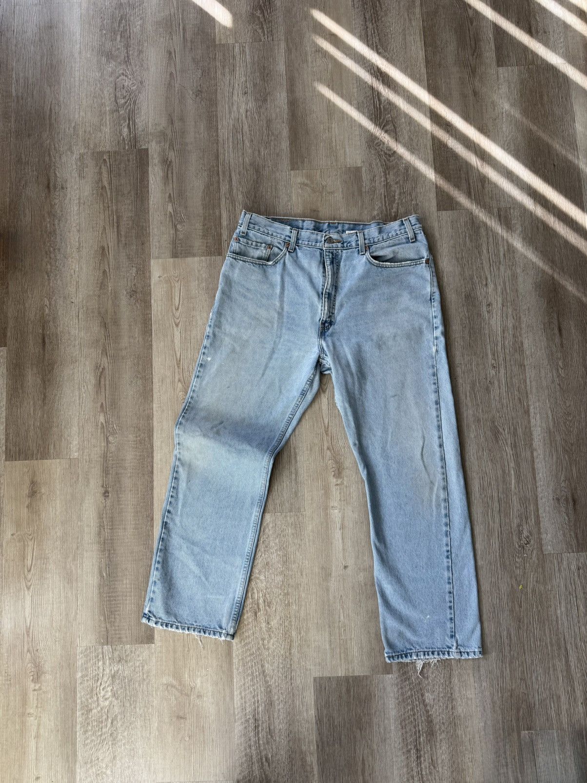 Levi's Vintage Levi's 505 jeans denim 90s Y2K USA made light wash Size US 37 - 1 Thumbnail