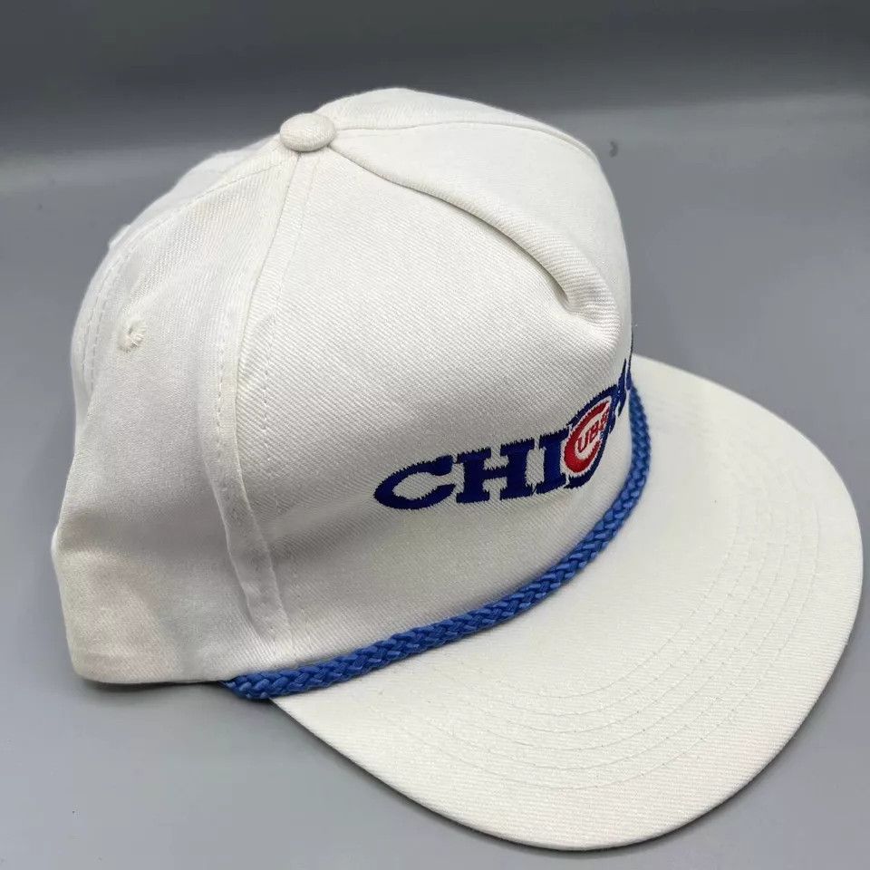 Twins Enterprise Inc. × Vintage Chicago Cubs Hat Men Twins Enterprise Snap Back Cap New Wool Size ONE SIZE - 3 Thumbnail