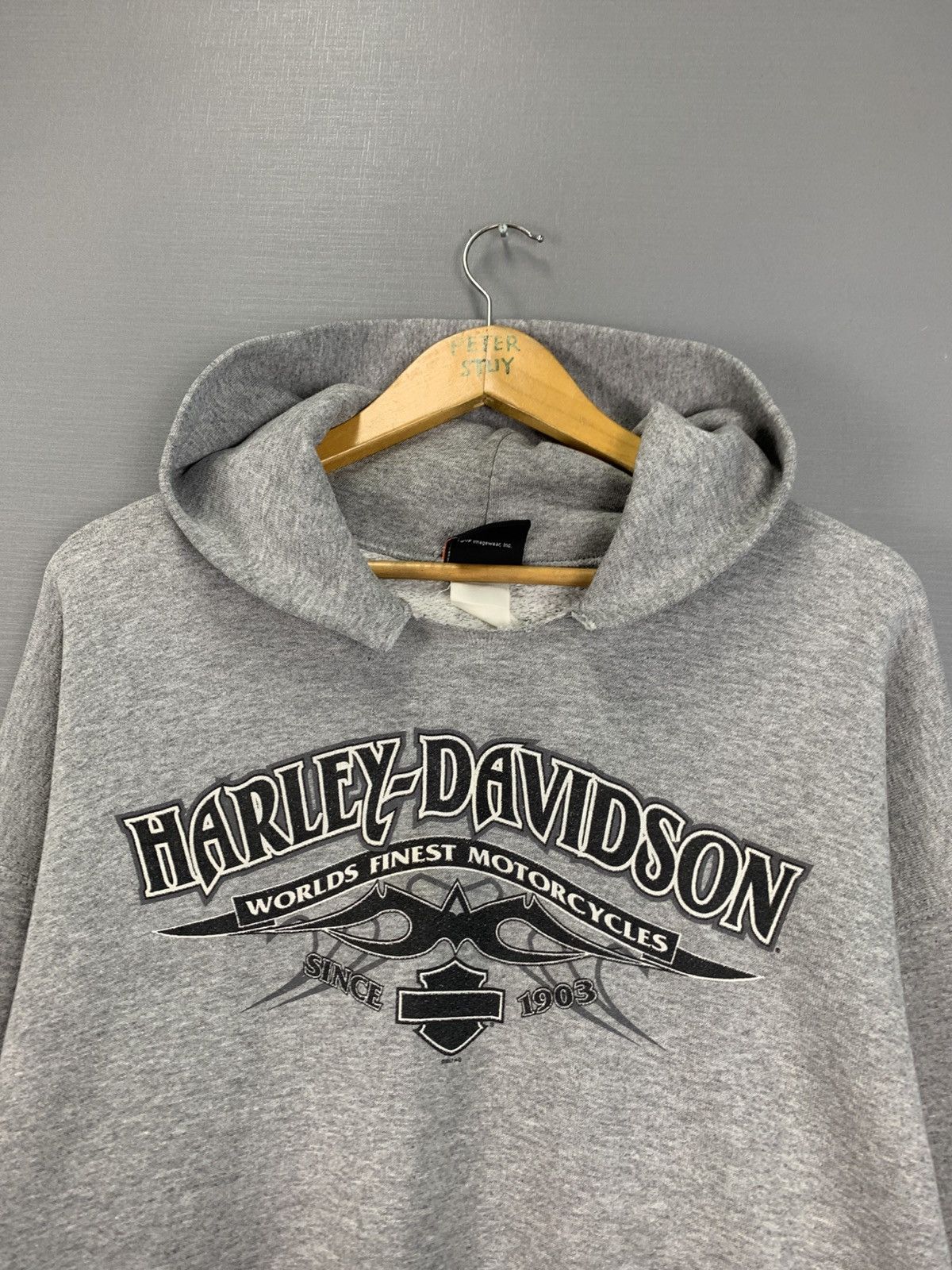 Harley Davidson × Vintage Vintage Harley Davidson Hoodie Size US L / EU 52-54 / 3 - 5 Thumbnail
