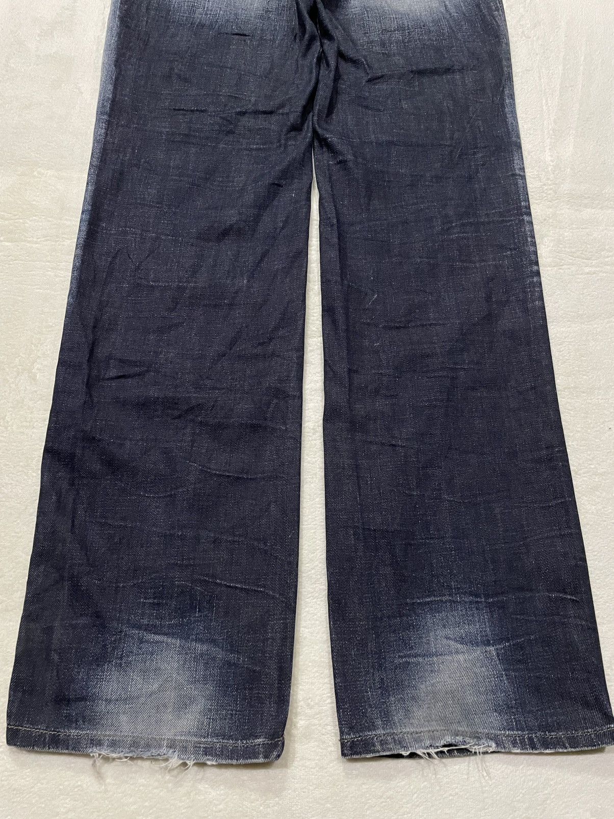 Lee Vintage Lee Cooper Straight Cut Distress Faded Dark Blue Size US 30 / EU 46 - 15 Thumbnail