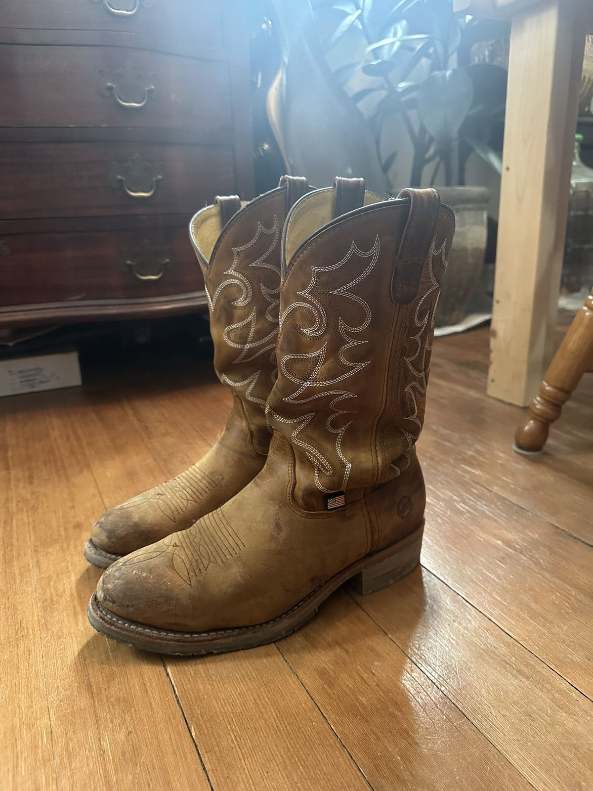 Vintage Vintage Distressed Cowboy Boots 9.5 2E Size US 9.5 / EU 42-43 - 2 Thumbnail
