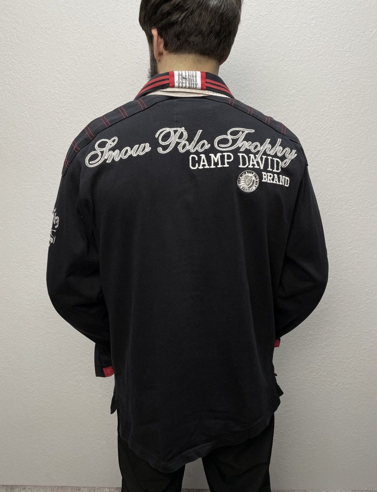 Polo Ralph Lauren Vintage Camp David Like Polo Ralph Lauren Rugby Long Sleeve Size US L / EU 52-54 / 3 - 3 Thumbnail
