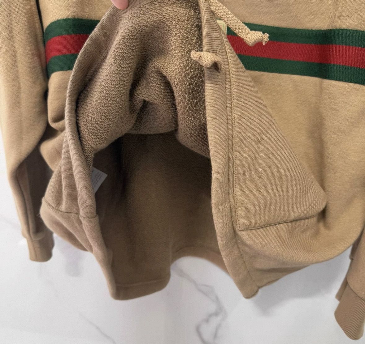 Gucci Gucci Brown Logo Print Hooded Sweatshirt Size US L / EU 52-54 / 3 - 6 Thumbnail