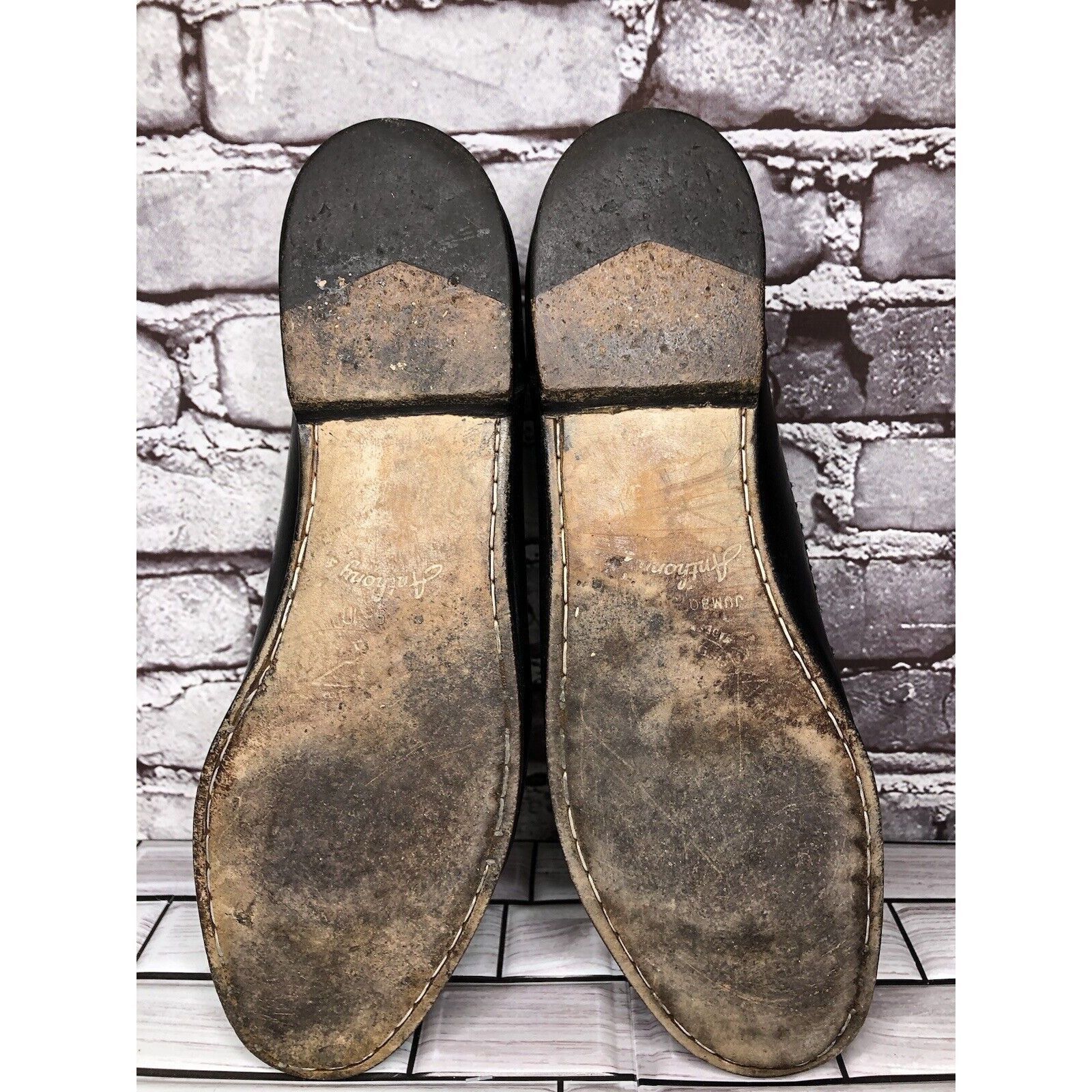 Other Anthony’s Black Leather Croc Print Tassel Loafers Dress Shoe Size US 13 / EU 46 - 8 Thumbnail