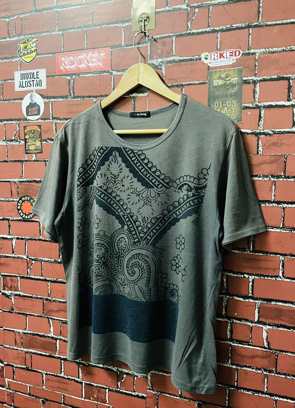 Yohji Yamamoto YOHJI YAMAMOTO Ys FOR LIVING BANDANA PRINTED SHIRRS Size L / US 10 / IT 46 - 2 Thumbnail