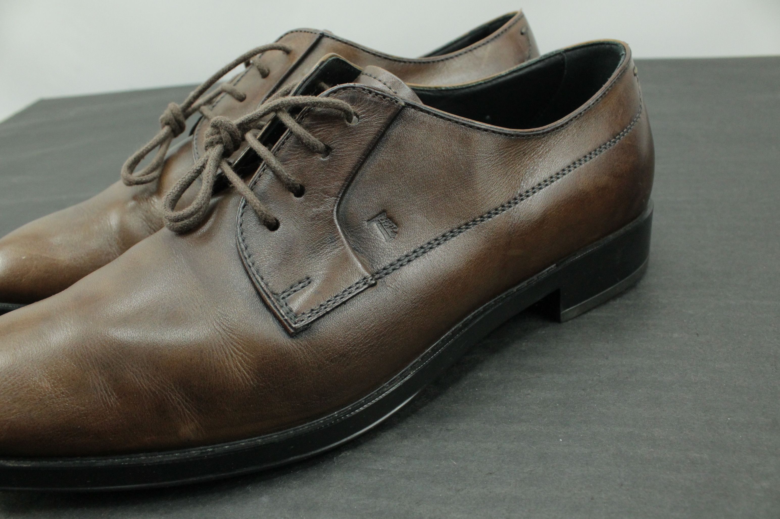 Tod's Tod’s Wingtip Classic Oxford Lace Up Brown Leather Shoes Size US 8 / IT 38 - 7 Thumbnail