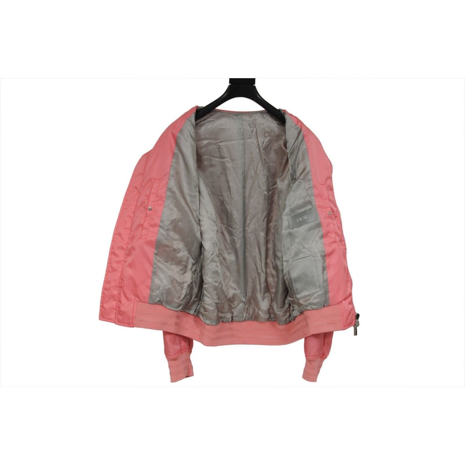 Dior Saddle Bomber Jacket Pink Nylon Logo Double Zipper Size US M / EU 48-50 / 2 - 7 Thumbnail