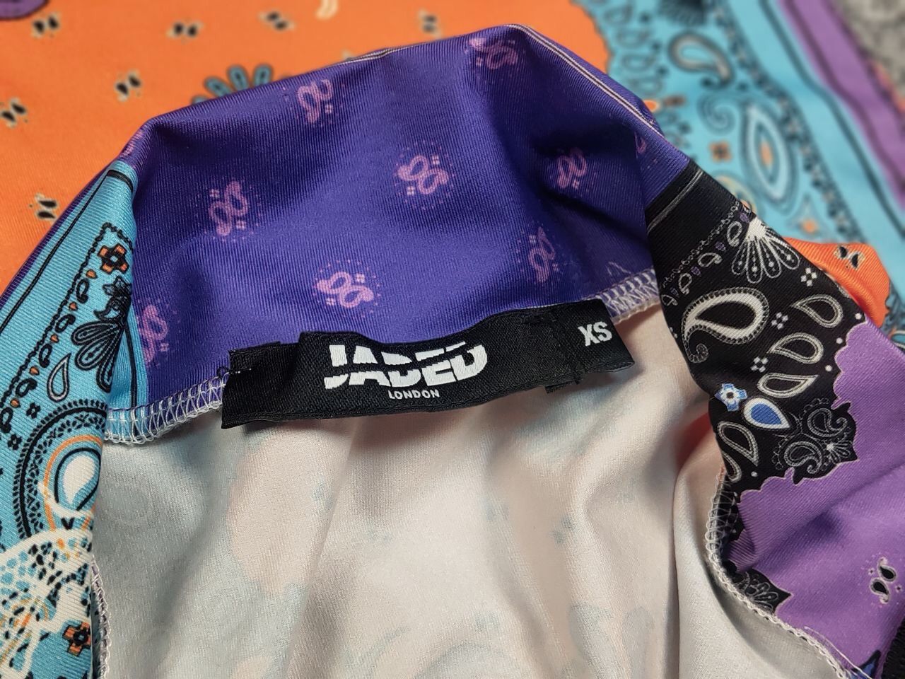Jaded London Jaded London Mini Dress Bandana Dragon Multicolor Long sleev Size XS / US 0-2 / IT 36-38 - 14 Thumbnail