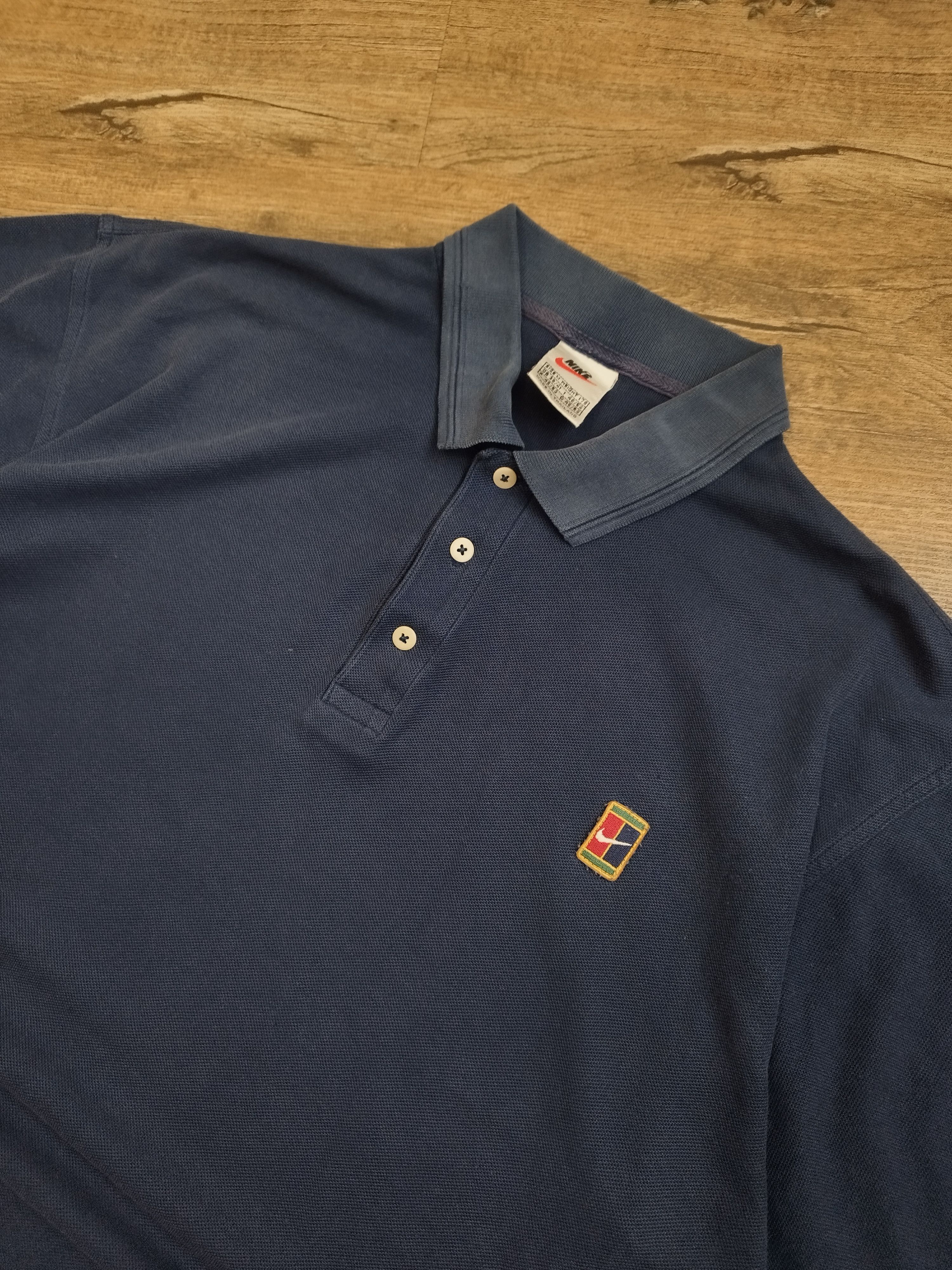 Nike Vintage 90s Nike Court Tennis Polo Shirt Size M Fits like XL Size US XL / EU 56 / 4 - 2 Thumbnail