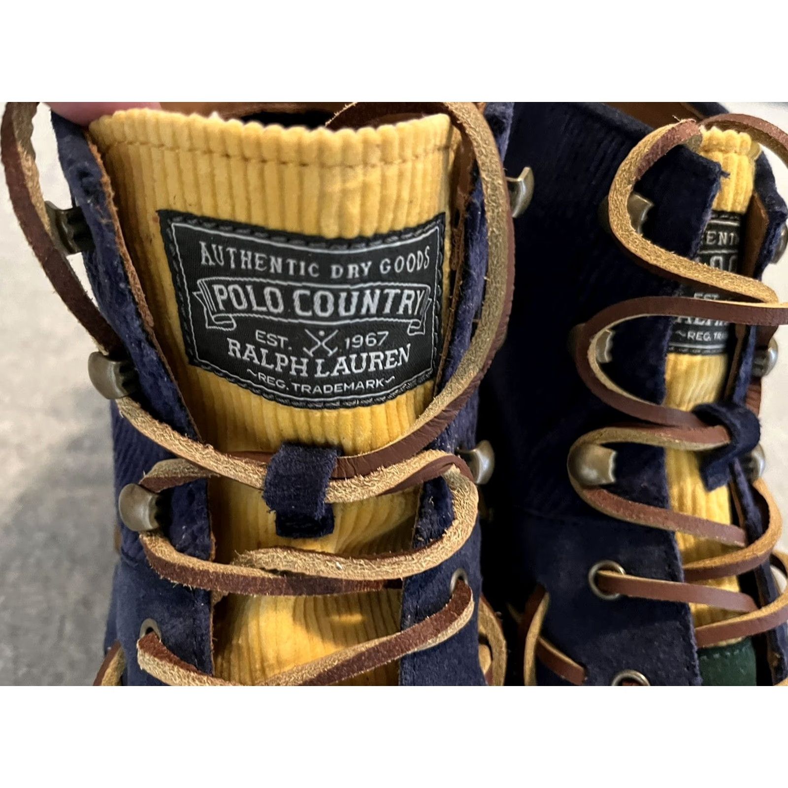 Polo Ralph Lauren Polo Ralph Lauren Ranger Mid Colorblock Suede Corduroy Boots Mens 10 New Chukka Lace Up Multicolor Boots Size US M / EU 48-50 / 2 - 7 Thumbnail