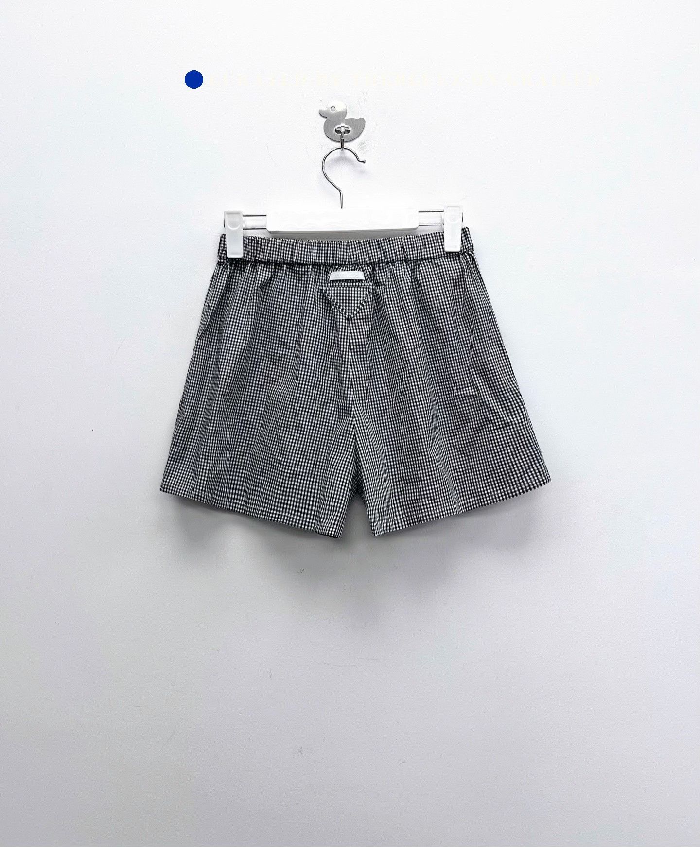 Prada Prada SS22 Black White Houndstooth Shorts Size 38" / US 16 / IT 52 - 1 Thumbnail
