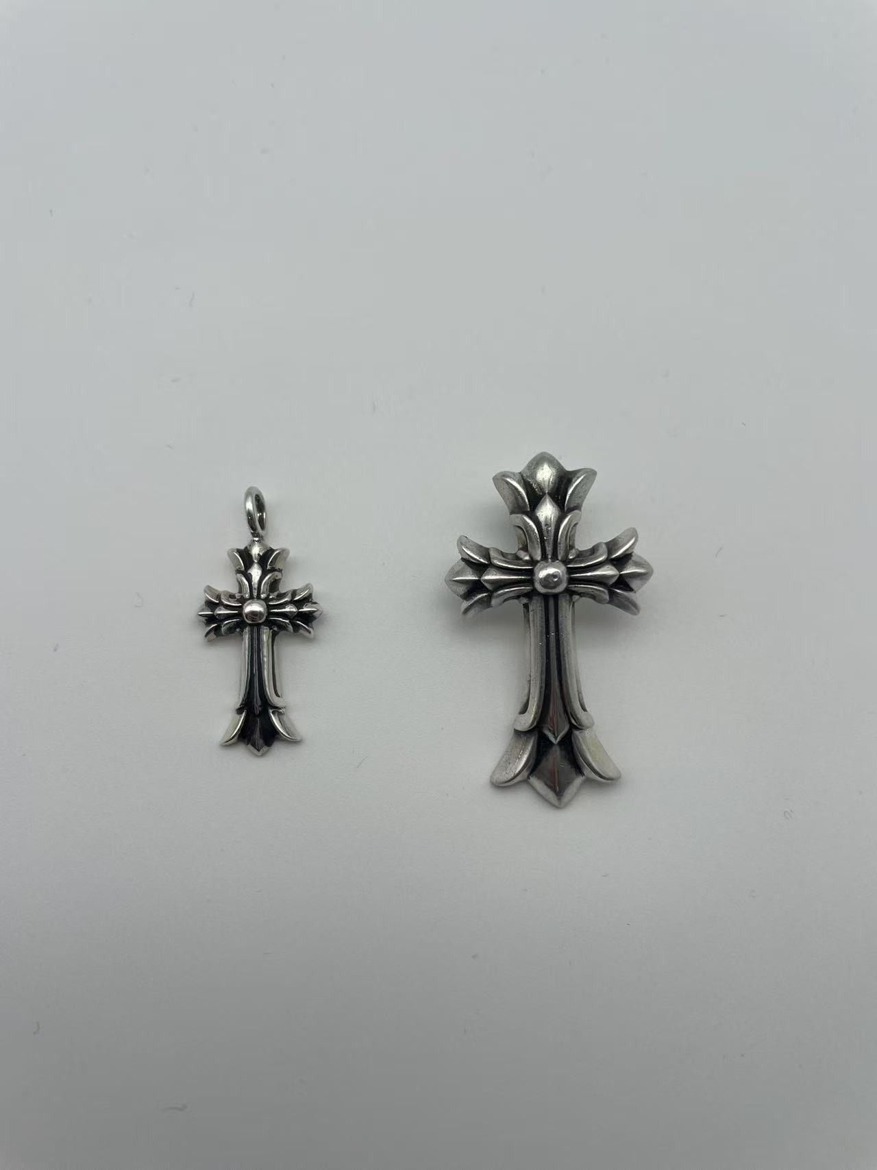 Chrome Hearts Chrome Hearts Silver Double Cross Pendant Size ONE SIZE - 6 Thumbnail