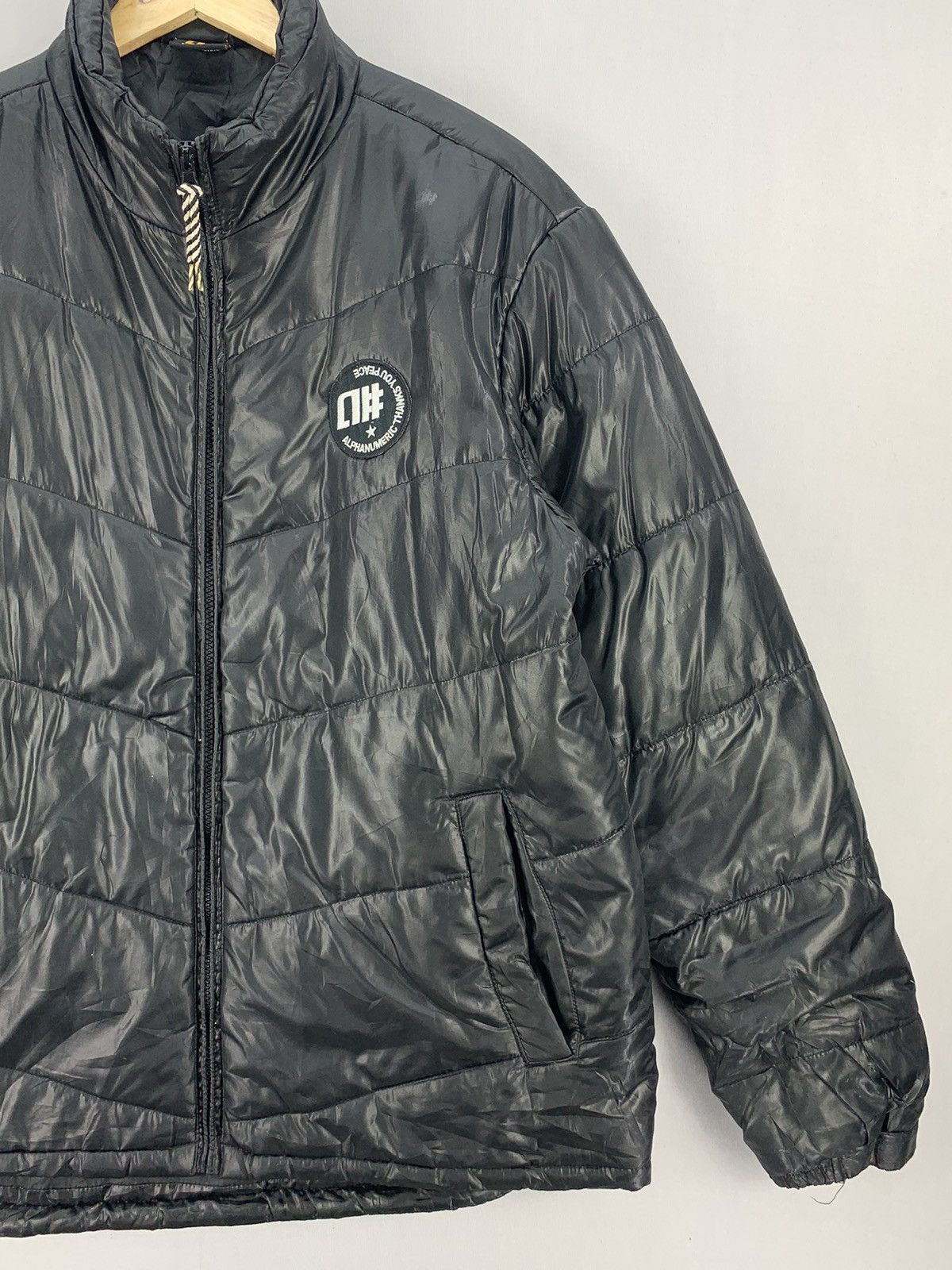 Japanese Brand Vintage Japanese Alpha Numeric Puffer Jacket Size US XL / EU 56 / 4 - 6 Thumbnail