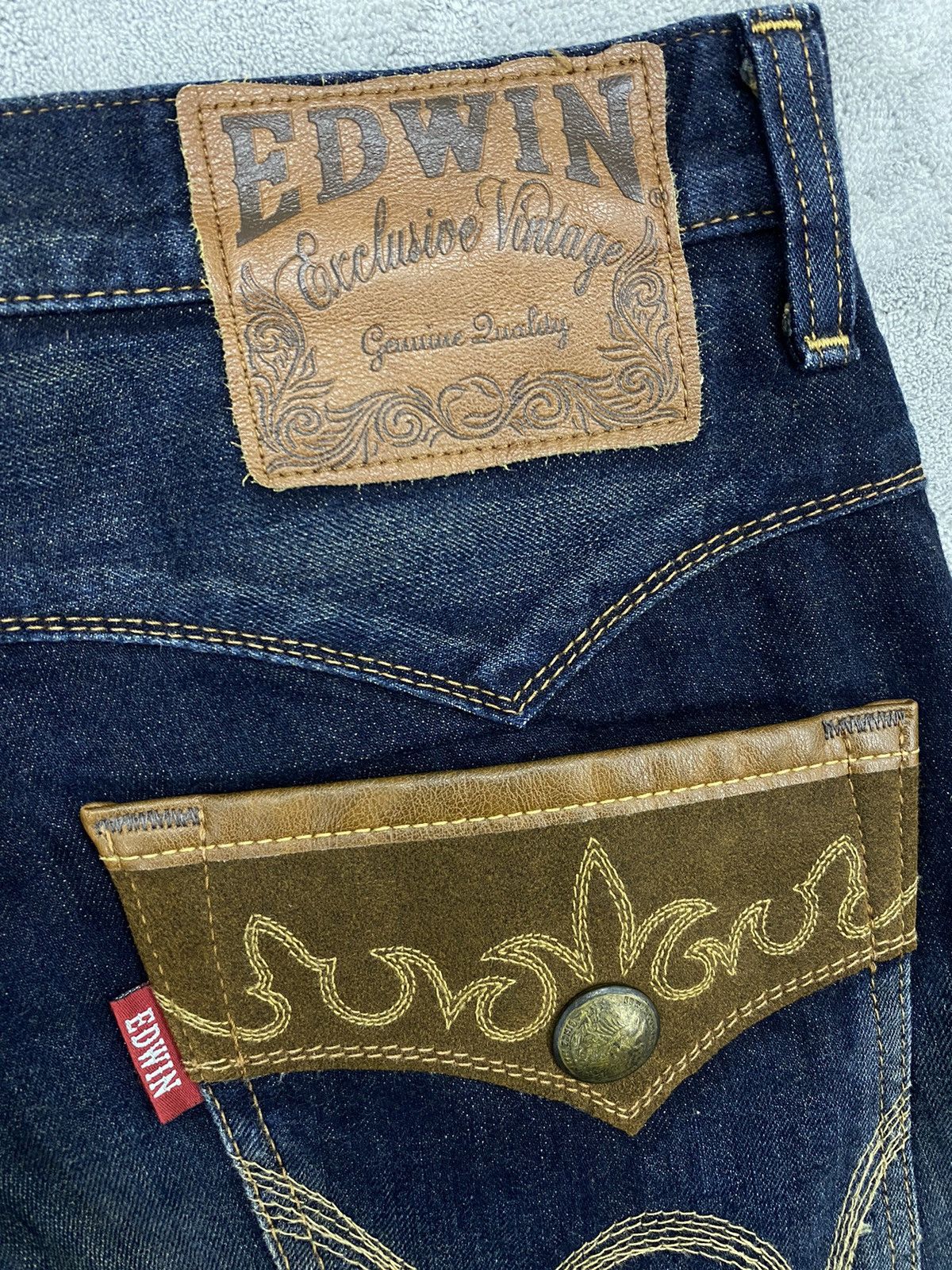 Hysteric Glamour × Japanese Brand × Vintage Vintage Edwin Exclusive Rare Flare Jeans Size US 34 / EU 50 - 10 Thumbnail