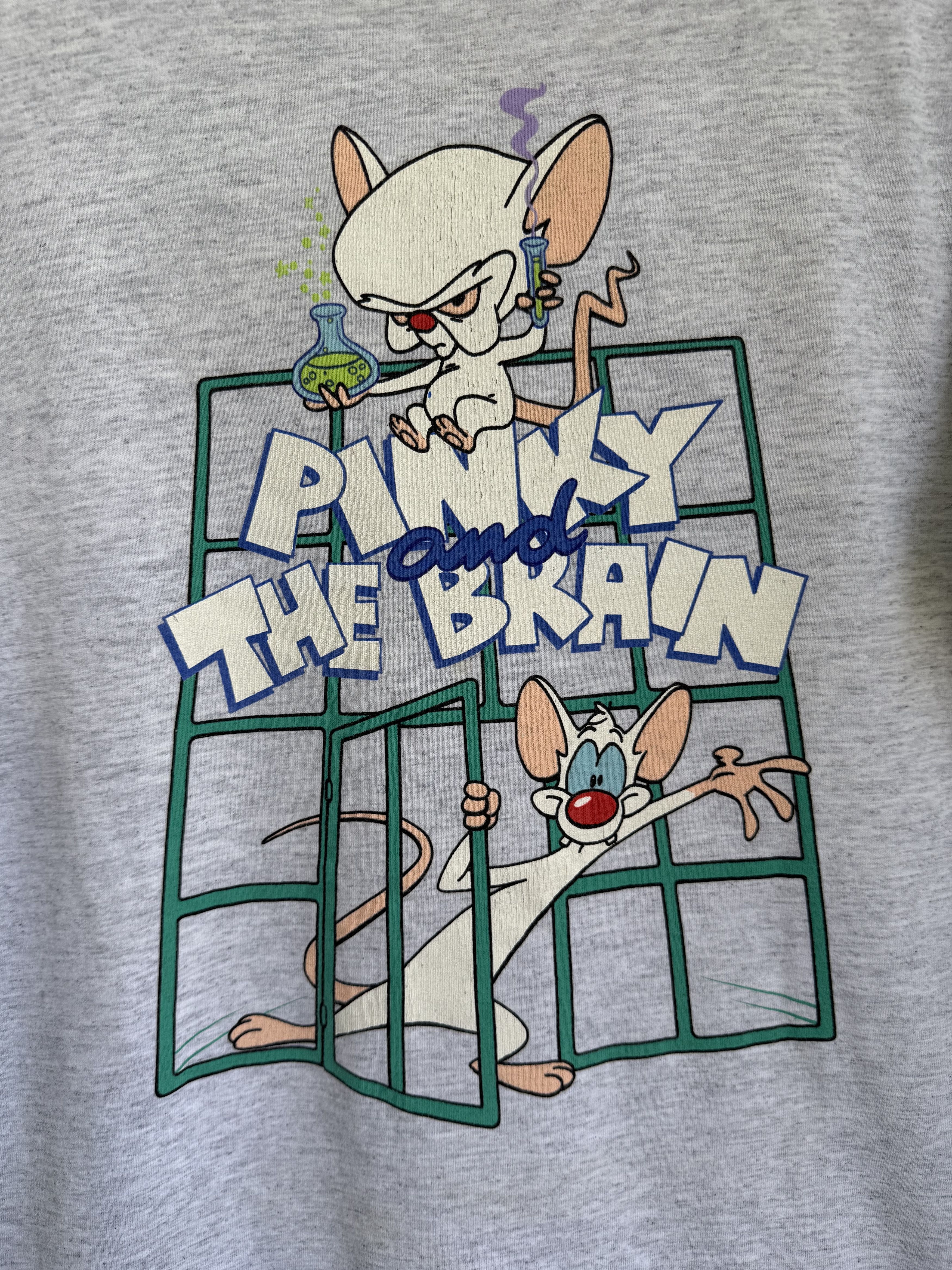 Vintage Vintage 1993 Pinky and The Brain cartoon t-shirt Size US L / EU 52-54 / 3 - 2 Thumbnail