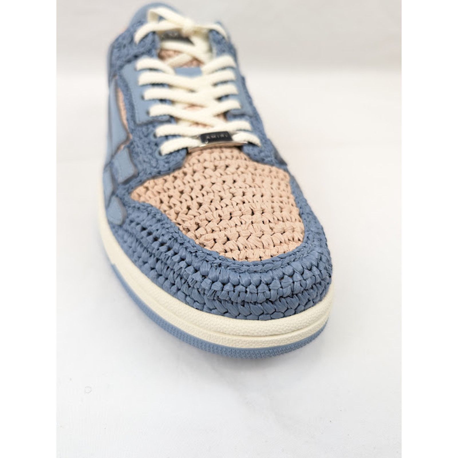 Amiri o1rshd1 Q:3 / Raffia Skeleton Low-Top Sneakers in Blue Size US 11 / EU 44 - 5 Thumbnail