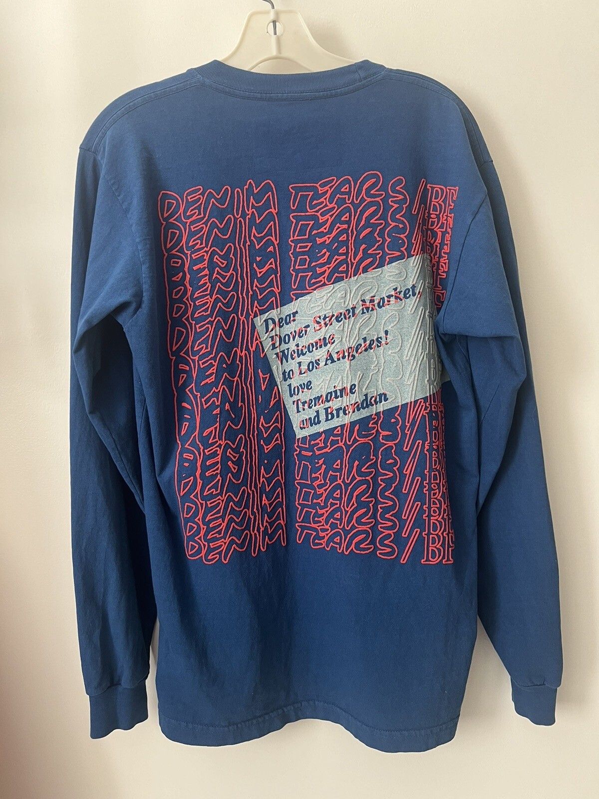 DENIM TEARS Brendan Fowler Dover Street Los Angeles Long Sleeve T-Shirt Size US S / EU 44-46 / 1 - 2 Thumbnail