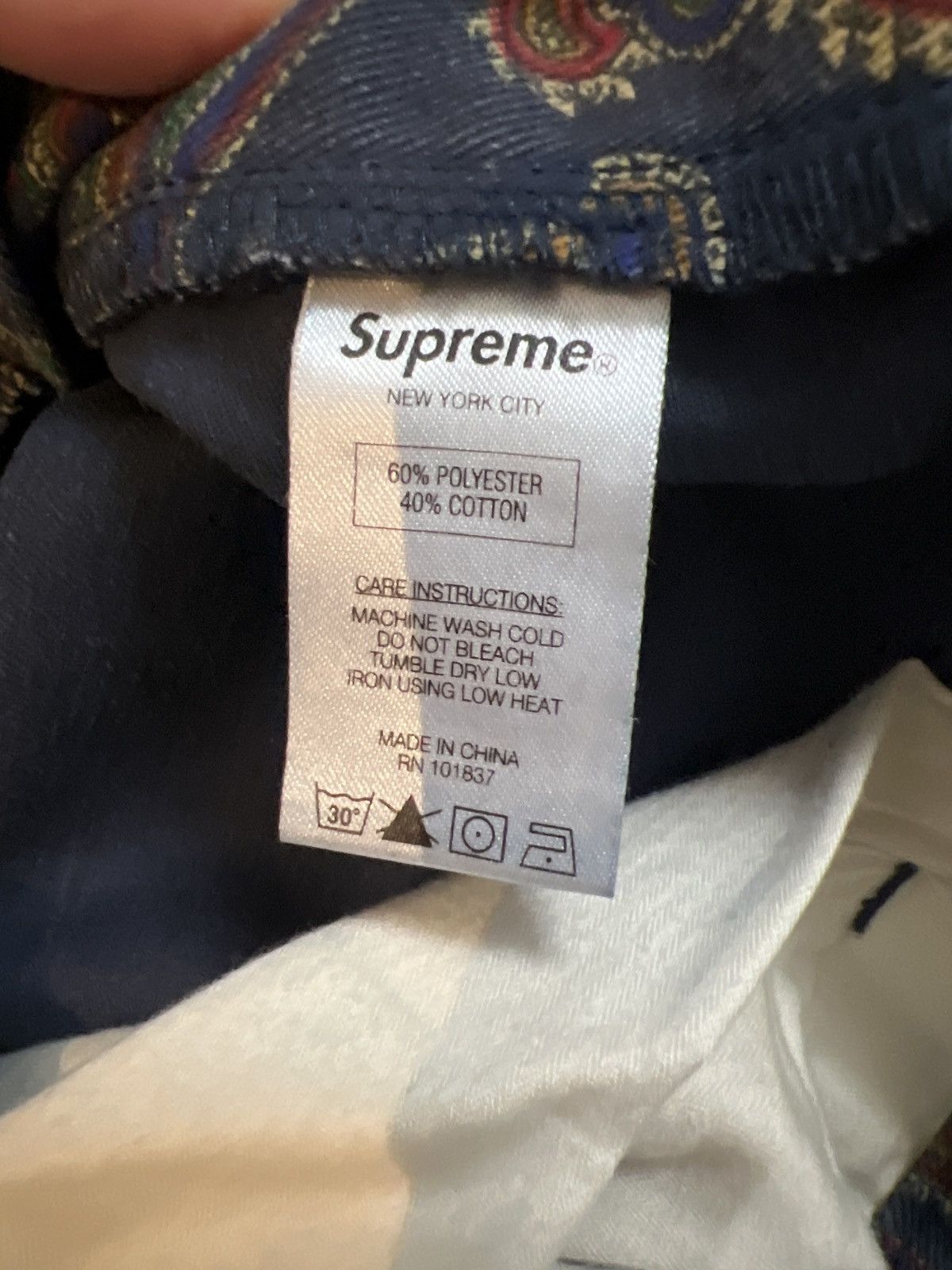 Supreme Supreme paisley work pants trouser 13fw Size US 30 / EU 46 - 6 Thumbnail