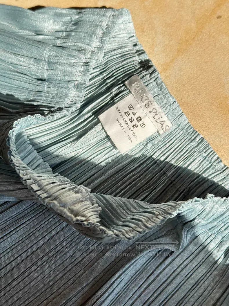 Issey Miyake Issey Miyake size:3 Blue Pants Size 31" - 4 Thumbnail