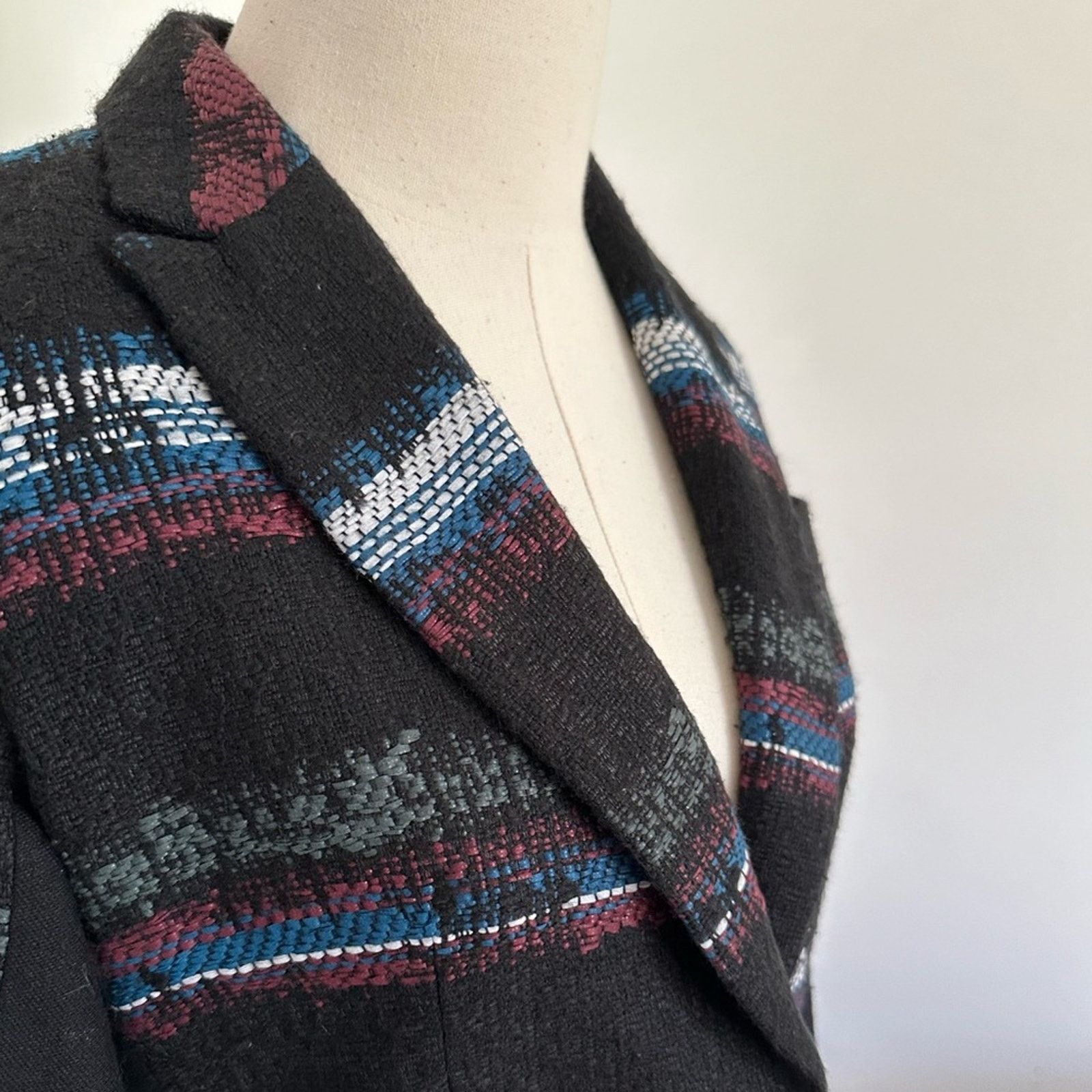 Rag & Bone Rag & Bone Mohair Blend Striped Jacket Blazer - XS Size XS / US 0-2 / IT 36-38 - 8 Thumbnail