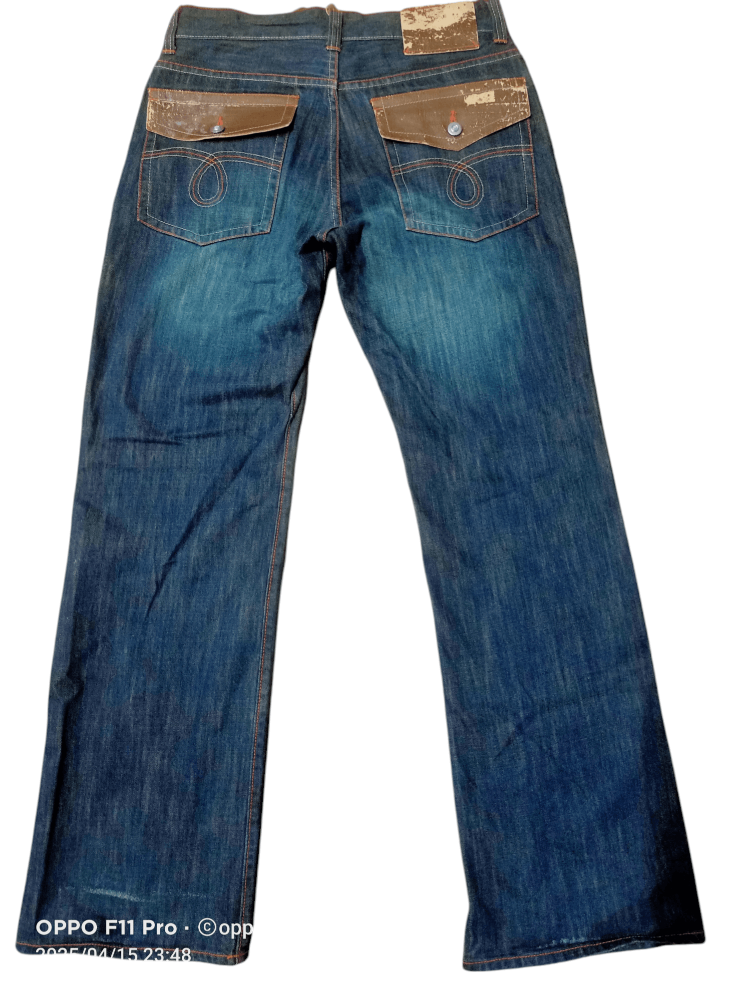 If Six Was Nine × Le Grande Bleu (L.G.B.) Wild Khakis Flare Denim Loose Rise Size US 31 - 22 Thumbnail