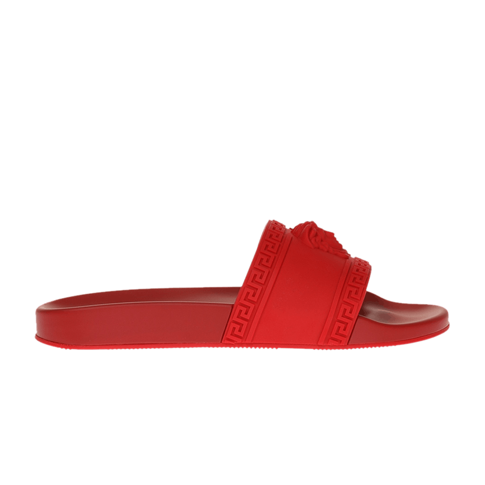 Versace Medusa Rubber Logo Slide Pool Sandal Flip Flop Flat 44 11 Size US 11 / EU 44 - 1 Thumbnail