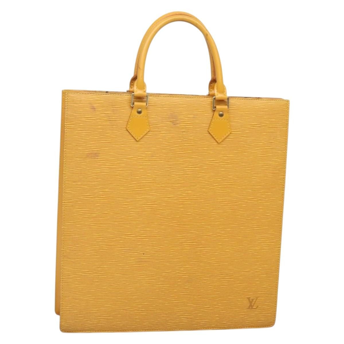 Louis Vuitton LOUIS VUITTON Epi Sac Plat Hand Bag Yellow M52079 Size ONE SIZE - 1 Thumbnail