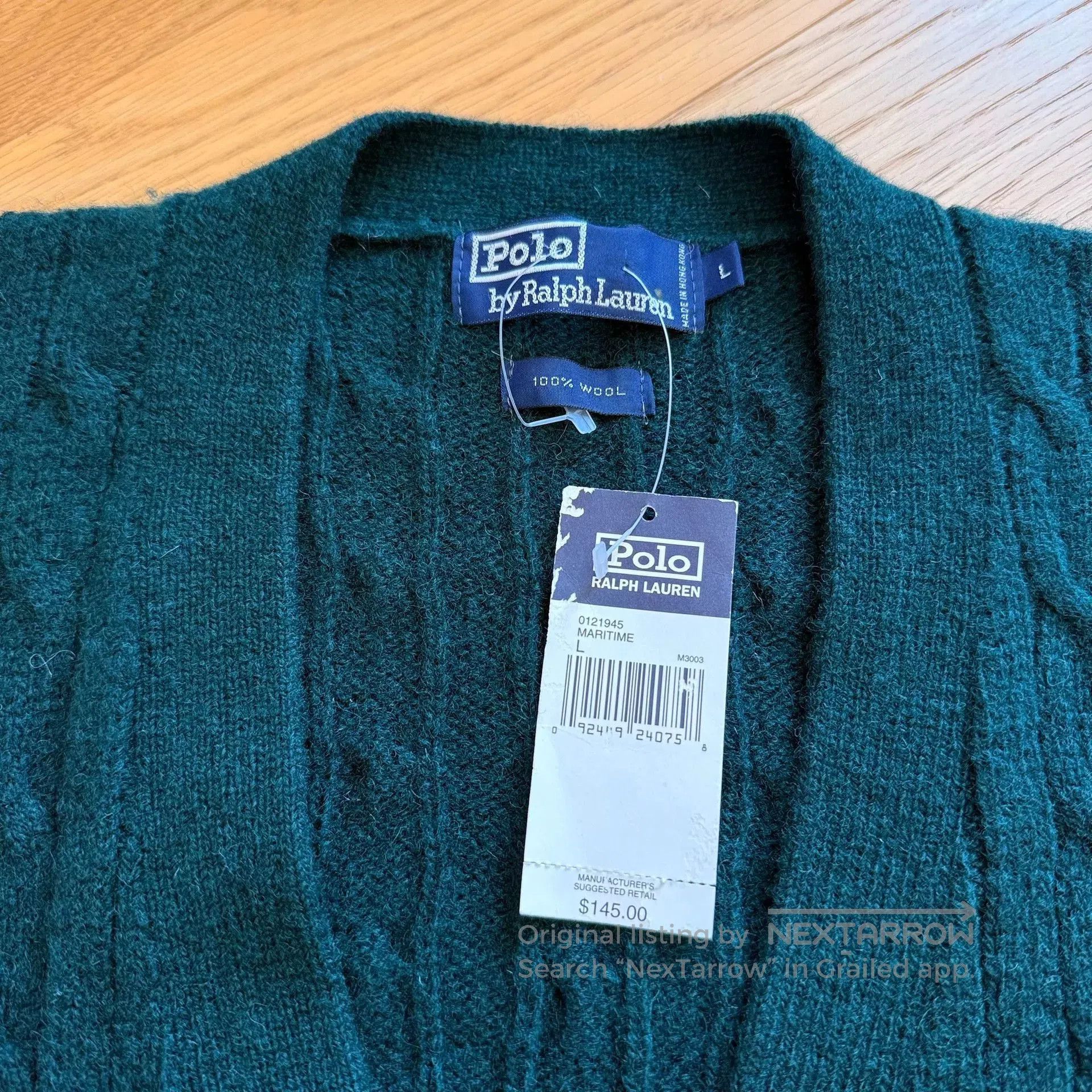 RLX Ralph Lauren Classic Wool Cable Knit Vest Sweater. Size US L / EU 52-54 / 3 - 3 Thumbnail