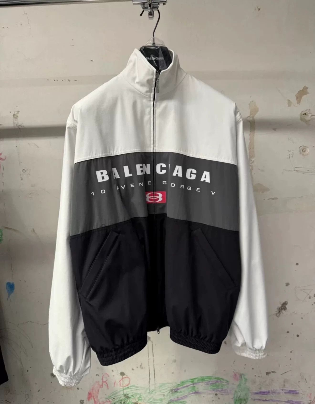 Balenciaga balenciaga color-block high-neck long sleeve jacket Size US M / EU 48-50 / 2 - 1 Thumbnail