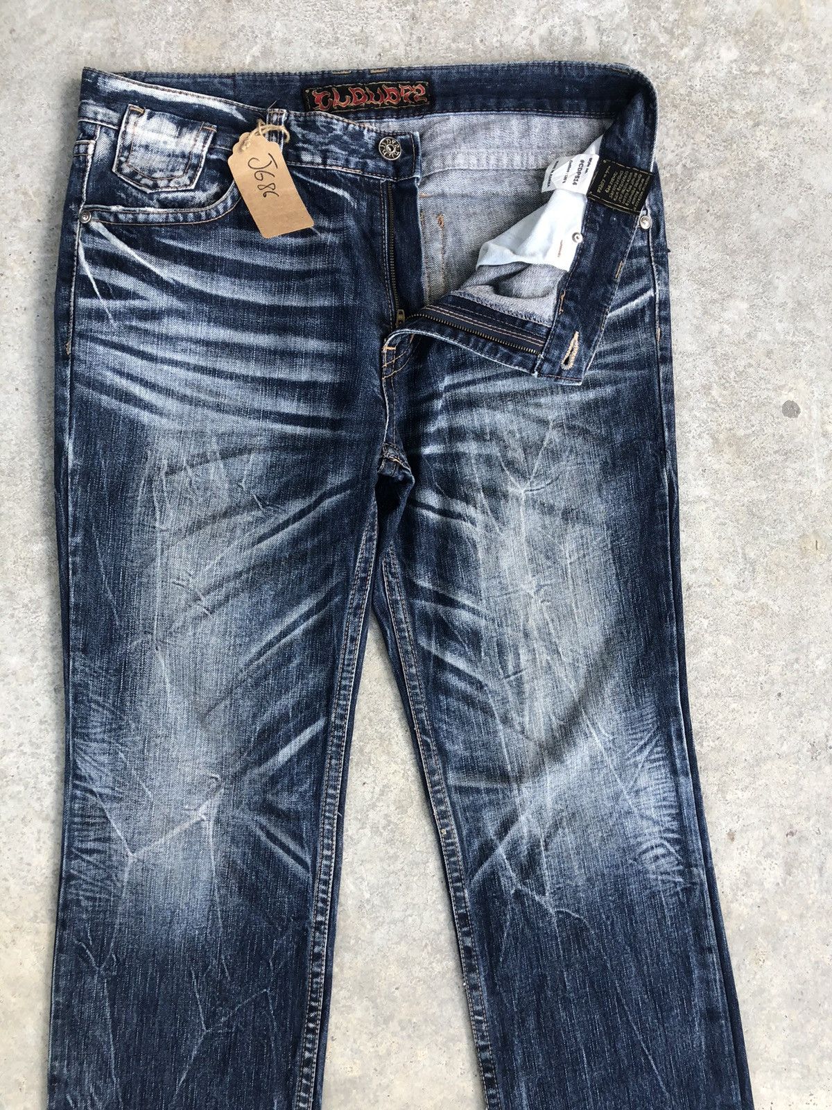 Japanese Brand Japanese Skulls Embroidered Jeans Distressed Jeans Patchwork Size US 37 - 4 Thumbnail