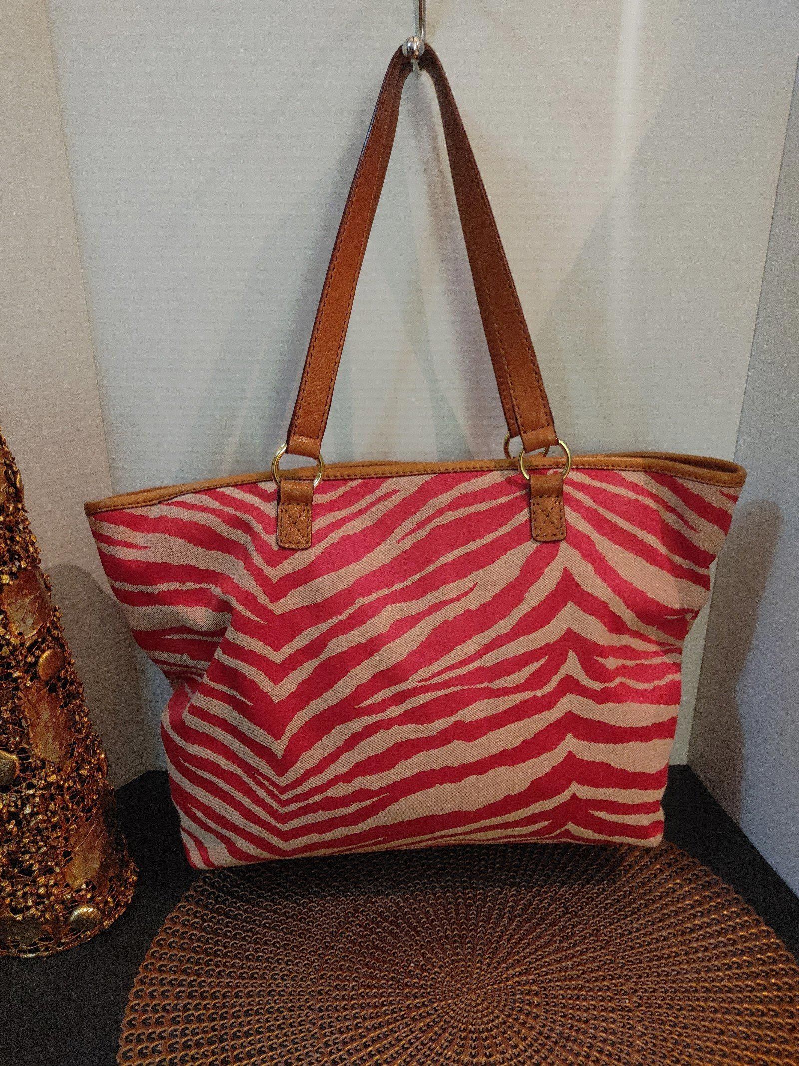 Designer Antonio Melani Zebra Striped Becky Tote Size ONE SIZE - 4 Thumbnail