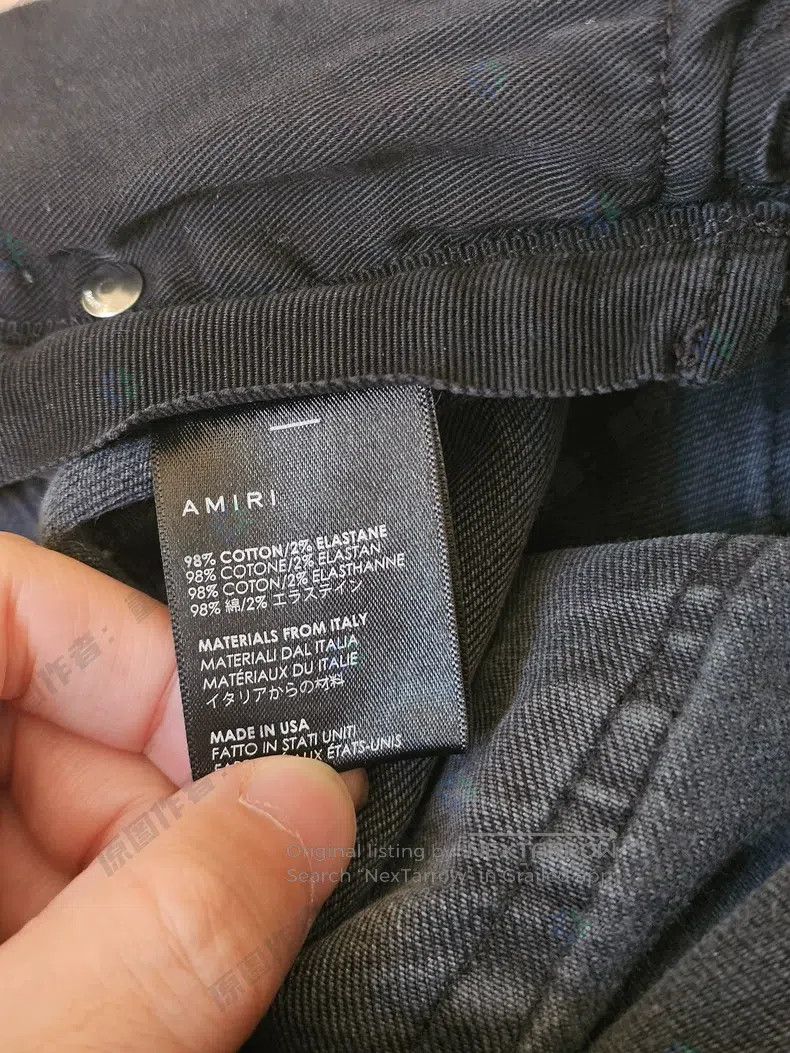 Amiri Amiri Size 30 Black hole-ridden jeans Size US 30 / EU 46 - 6 Thumbnail